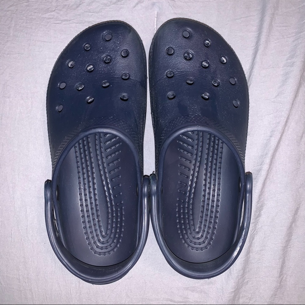 Navy Blue Crocs